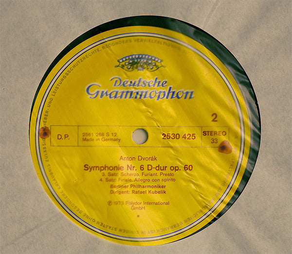 Antonín Dvořák, Berliner Philharmoniker, Rafael Kubelik : Symphonie Nr. 6 (LP)