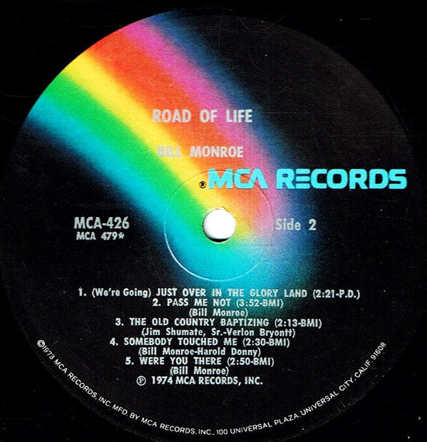 Bill Monroe : Road Of Life (LP, Album, Bla)