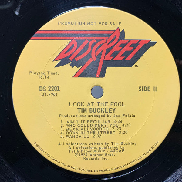 Tim Buckley : Look At The Fool (LP, Album, Promo)