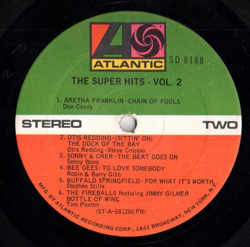 Various : The Super Hits Vol. 2 (LP, Comp, RE, PR )