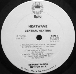 Heatwave : Central Heating (LP, Album, Promo, Pit)