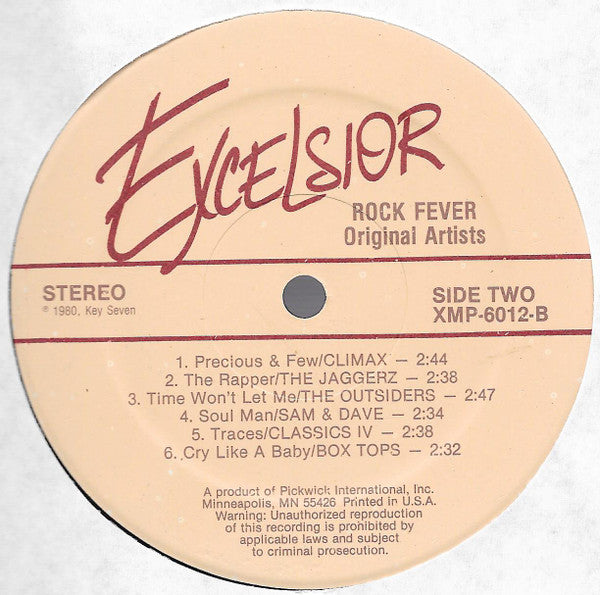 Various : Rock Fever Original Artists (LP, Comp)