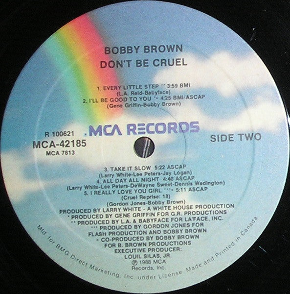 Bobby Brown : Don't Be Cruel (LP, Album, Club)