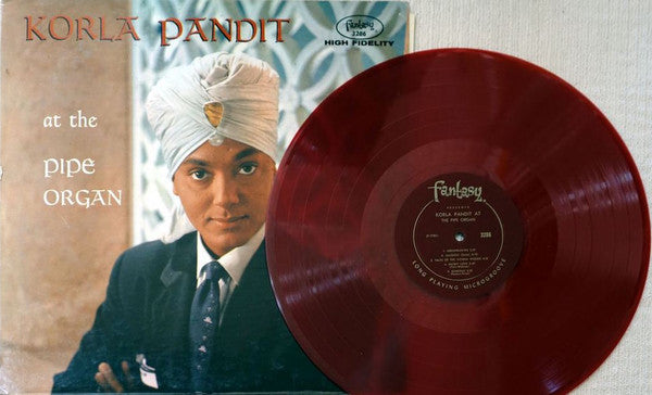 Korla Pandit : Korla Pandit At The Pipe Organ (LP, Album, Mono, Red)