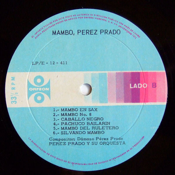 Perez Prado : Mambo (LP, Album)
