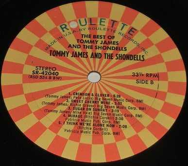 Tommy James & The Shondells : The Best Of Tommy James & The Shondells (LP, Album, Comp, Bes)
