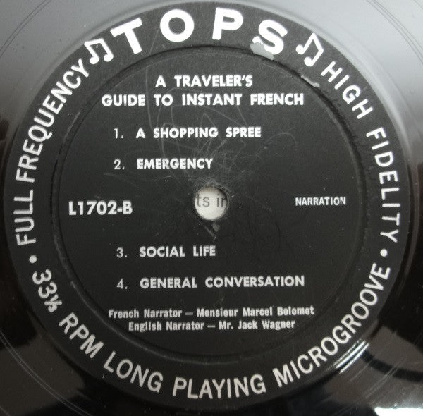 No Artist : A Traveler's Guide To Instant French (LP, Album)