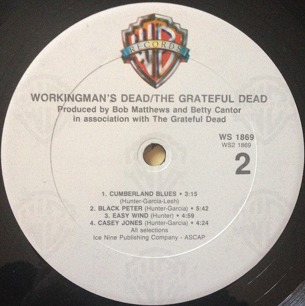 The Grateful Dead : Workingman's Dead (LP, Album, Club, RE)