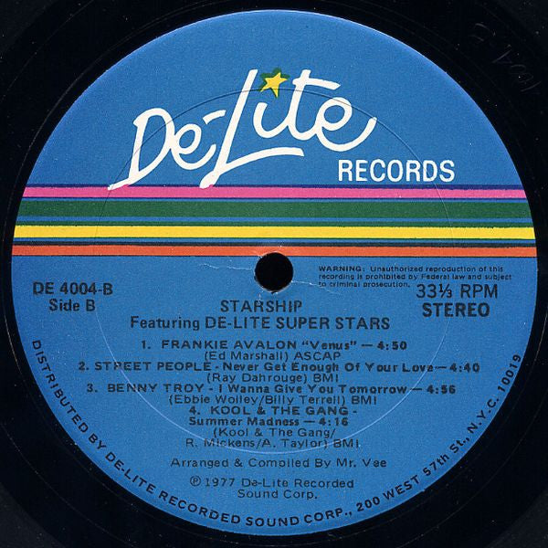 Various : Starship (The De-Lite Superstars) (2xLP, Comp)