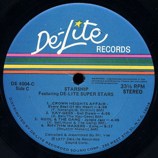 Various : Starship (The De-Lite Superstars) (2xLP, Comp)