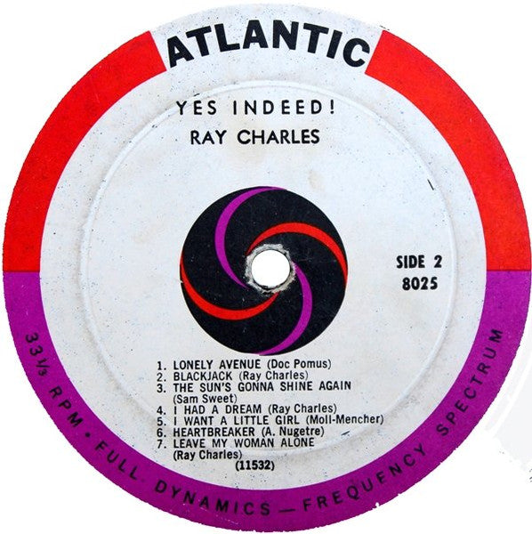 Ray Charles : Yes Indeed! (LP, Album, Mono, RP)