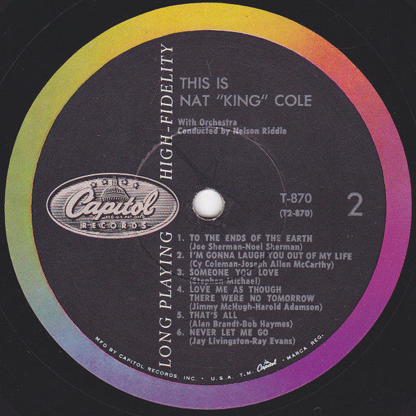 Nat "King" Cole* : This Is Nat "King" Cole (LP, Album, Comp, RE, Scr)