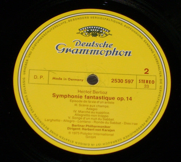 Hector Berlioz – Berliner Philharmoniker · Karajan* : Symphonie Fantastique (LP)