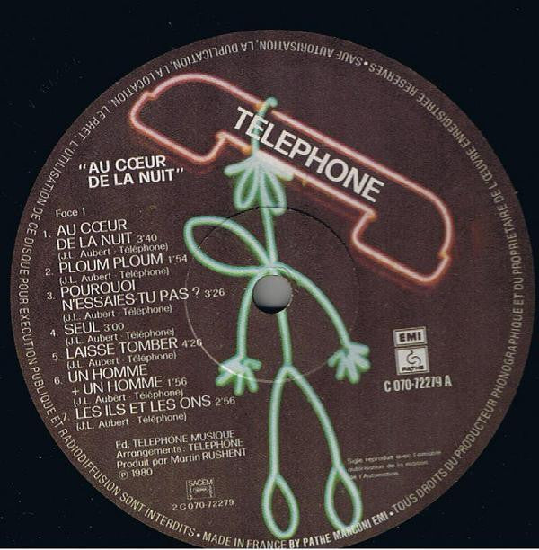 Téléphone : Au Cœur De La Nuit (LP, Album)
