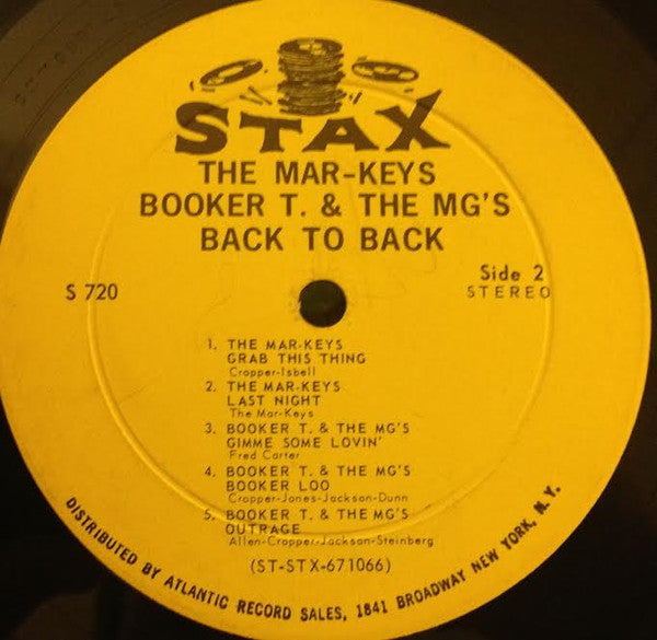 The Mar-Keys / Booker T. And The MG's* : Back To Back (LP, Album)