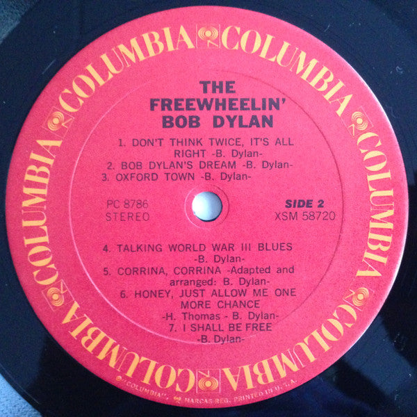 Bob Dylan : The Freewheelin' Bob Dylan (LP, Album, RE, Car)