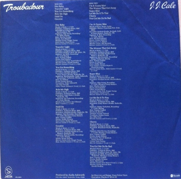 J.J. Cale : Troubadour (LP, Album, Pit)