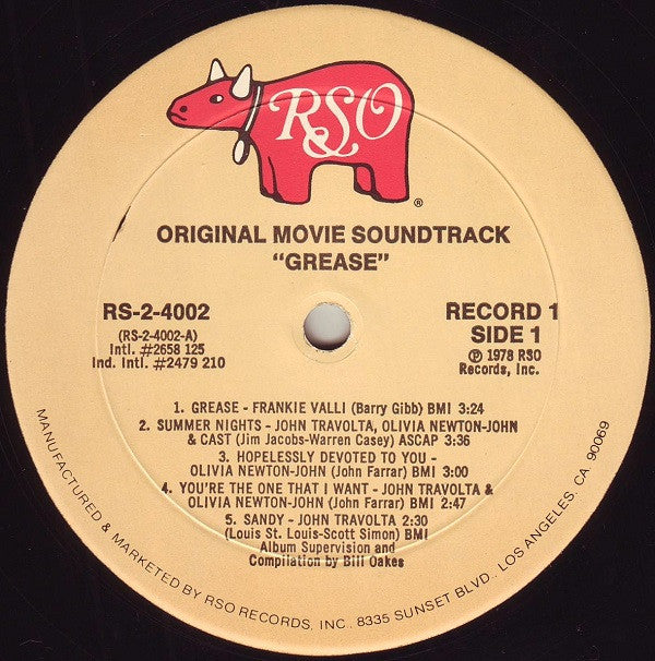 Various : Grease (The Original Soundtrack From The Motion Picture) (2xLP, Album, Mon)