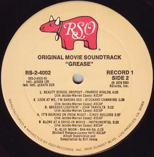 Various : Grease (The Original Soundtrack From The Motion Picture) (2xLP, Album, Mon)