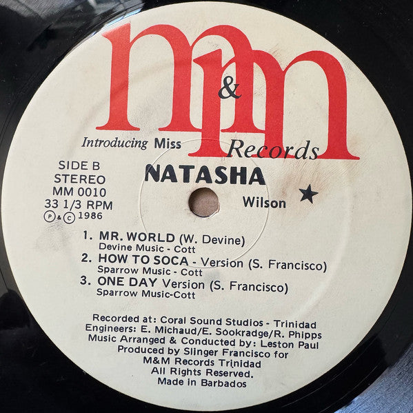 Natasha Wilson : Introducing Miss Natasha Wilson (LP, Album)