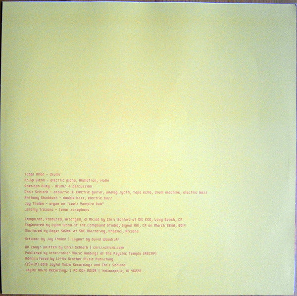 Chris Schlarb : Dropsy (LP, Album, Ltd, Num, Yel)