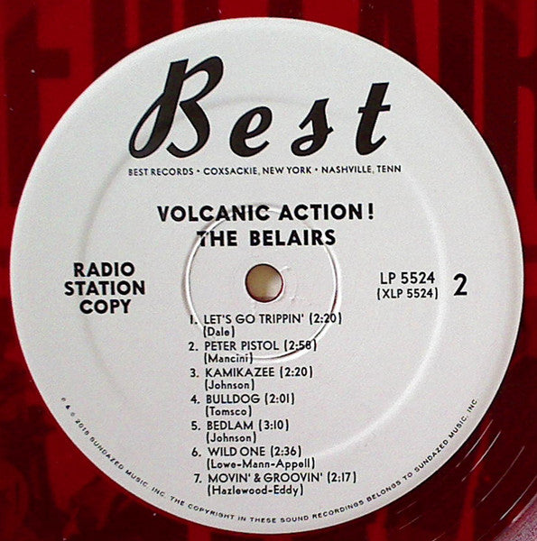 The Belairs : Volcanic Action! (LP, Comp, Mono, Red)