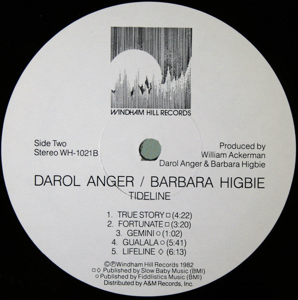 Darol Anger - Barbara Higbie : Tideline (LP, Album)