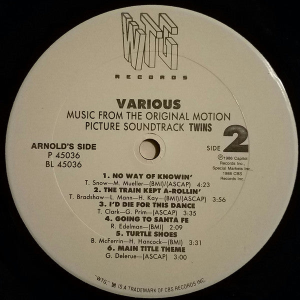 Various : Twins - Music From The Original Motion Picture Soundtrack (LP, Promo)