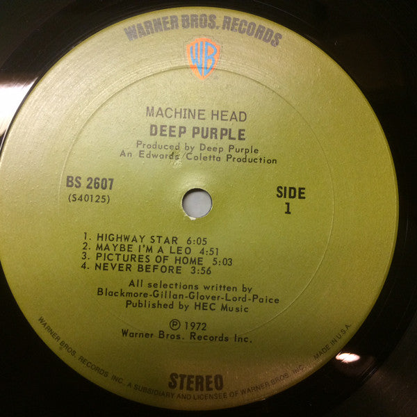 Deep Purple : Machine Head (LP, Album, San)