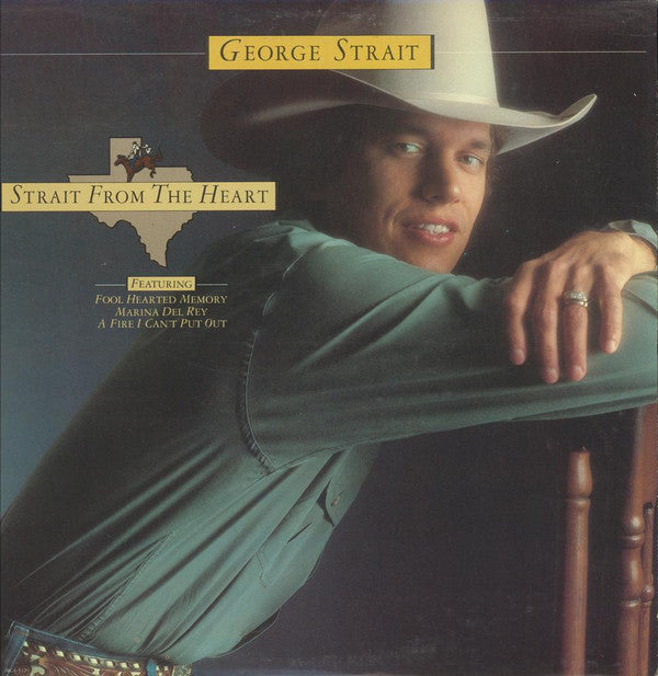George Strait : Strait From The Heart (LP, Album, Club)