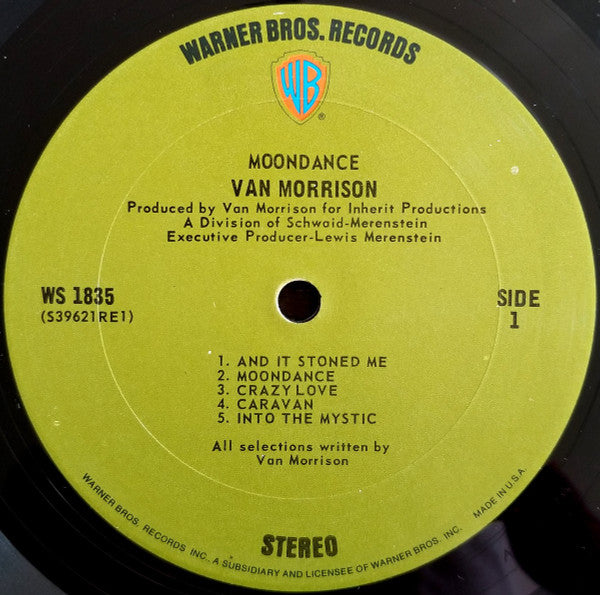 Van Morrison : Moondance (LP, Album, San)