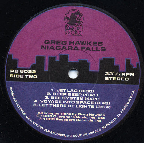 Greg Hawkes : Niagara Falls (LP, Album)