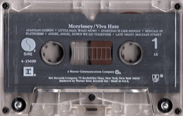 Morrissey : Viva Hate (Cass, Album, SR,)