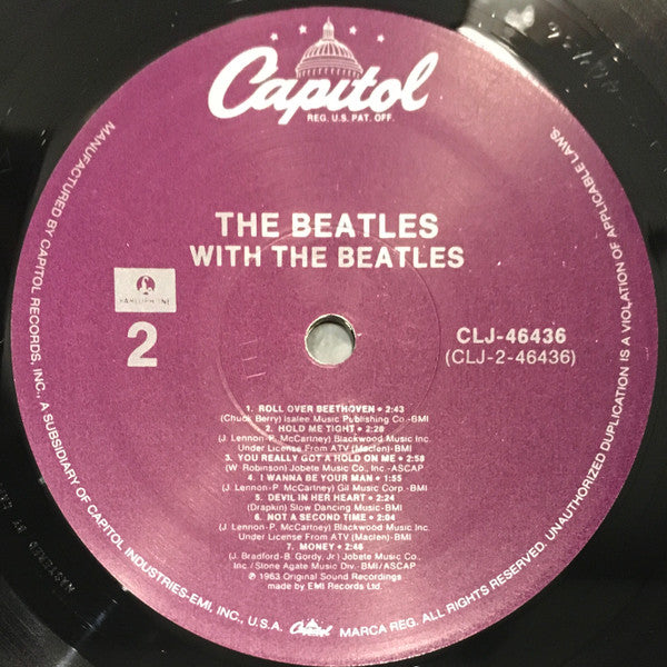 The Beatles : With The Beatles (LP, Album, Mono, RE, Pur)