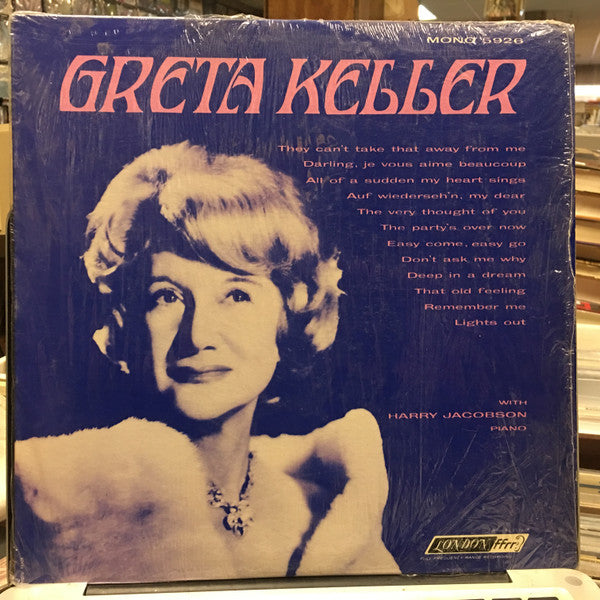 Greta Keller, Harry Jacobson : Greta Keller (LP, Mono)