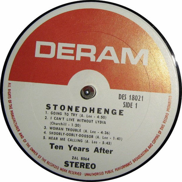 Ten Years After : Stonedhenge (LP, Album, MP, Gat)