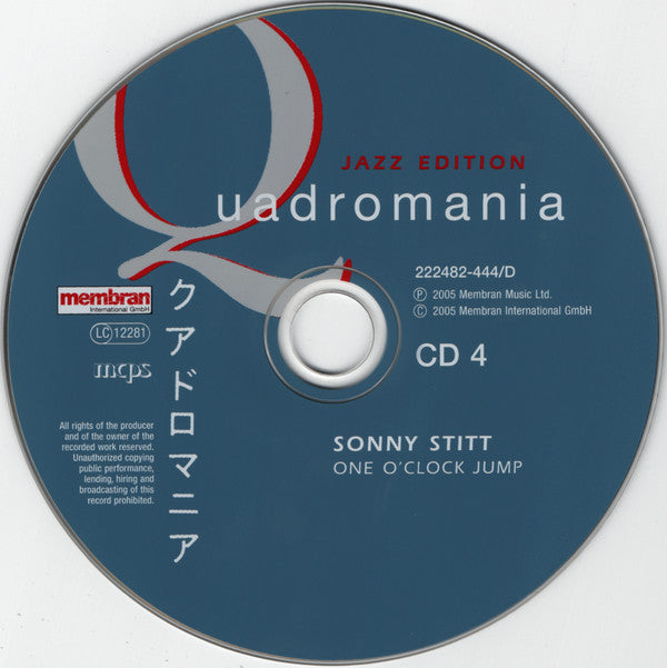 Sonny Stitt : One O'Clock Jump (4xCD, Comp, RM)