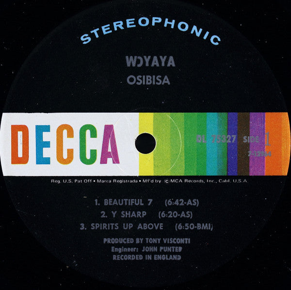 Osibisa : Woyaya (LP, Album, Gat)