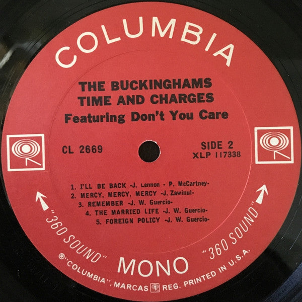 The Buckinghams : Time & Charges (LP, Album, Mono)