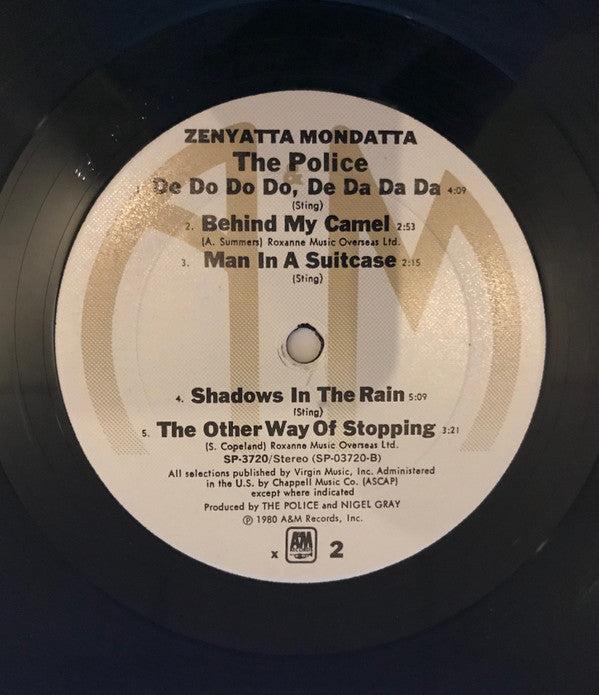 The Police : Zenyatta Mondatta (LP, Album, RE, X -)