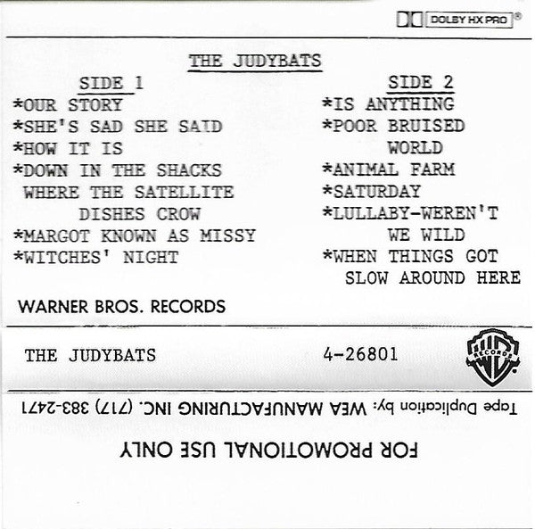 The Judybats* : The Judybats (Cass, Album, Promo)