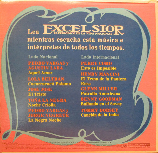 Various : Los Diez Inolvidables (LP, Comp)