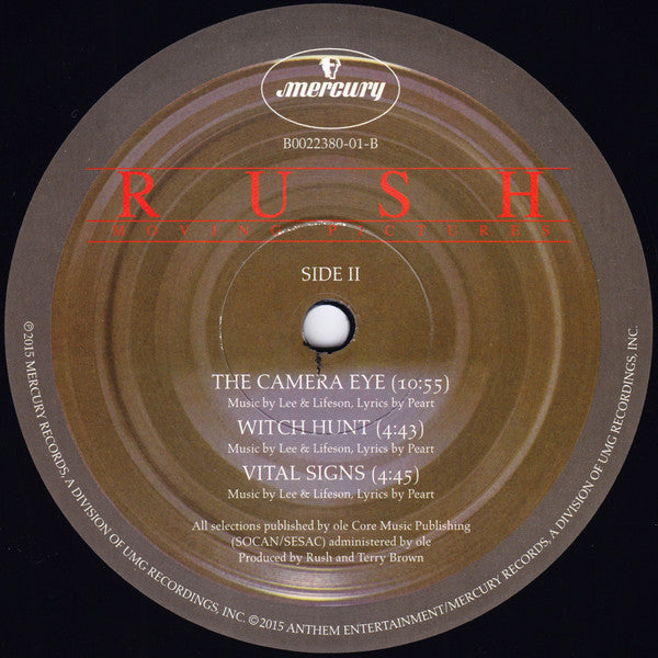 Rush : Moving Pictures (LP, Album, RE, RM, 180)
