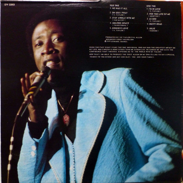 Vic Taylor : Goodbye Love (LP, Album)