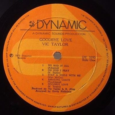 Vic Taylor : Goodbye Love (LP, Album)