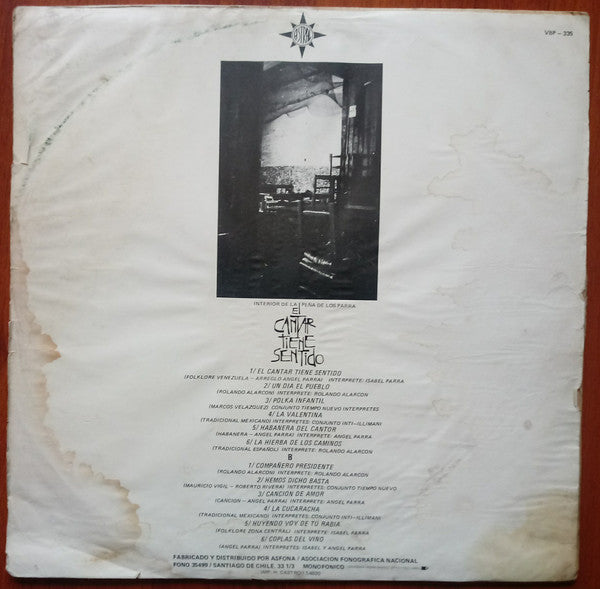 Various : El Cantar Tiene Sentido (LP, Comp, Mono)