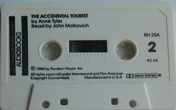 Anne Tyler (2) : The Accidental Tourist (2xCass)