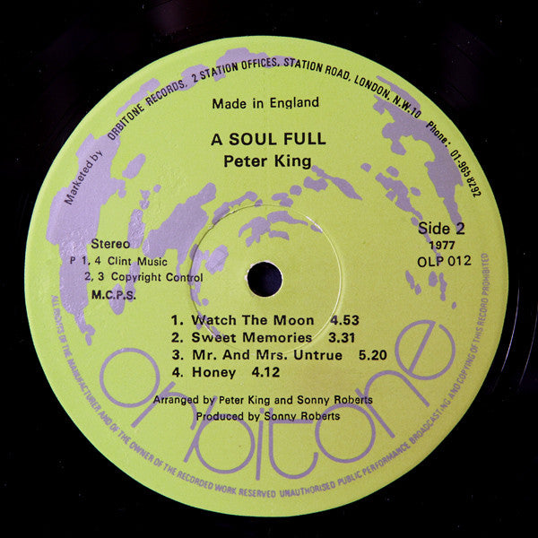 Peter King : A Soulfull Peter King (LP, Album)