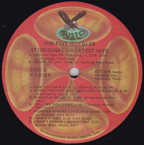 The 5 Royales : 17 Hits (LP, Comp, Red)