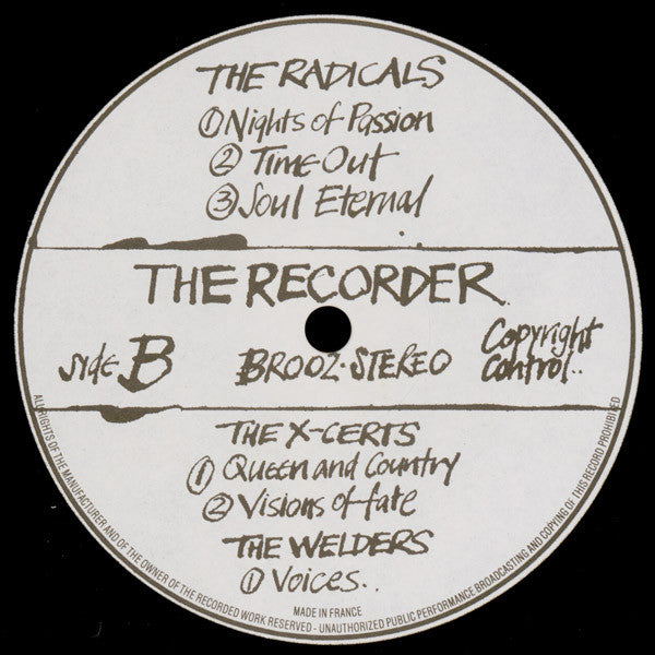 Various : The Recorder (LP, Comp)
